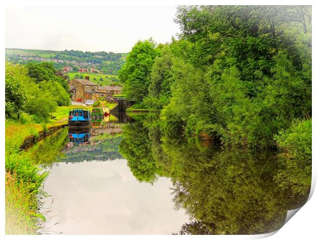 Canal Reflections           Print by Andy Smith