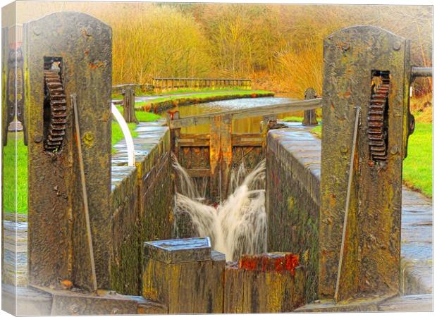 Leaky Lock           Canvas Print by Andy Smith