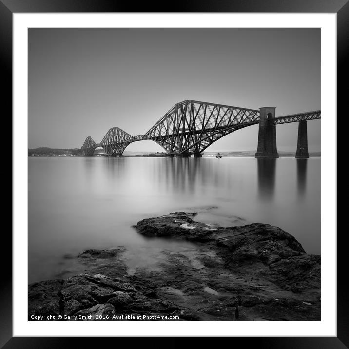 The Forth Rail Bridge, South Queensferry. Framed Mounted Print by Garry Smith
