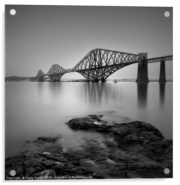 The Forth Rail Bridge, South Queensferry. Acrylic by Garry Smith