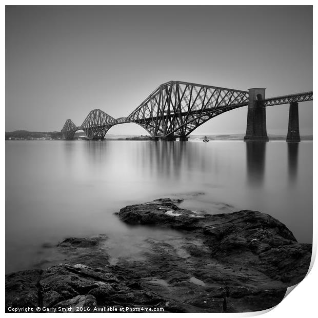 The Forth Rail Bridge, South Queensferry. Print by Garry Smith
