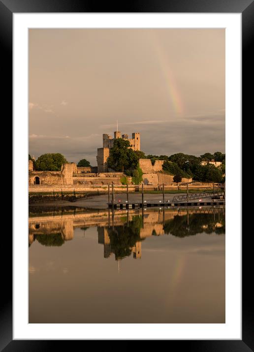 Rochester Rainbow Reflection Framed Mounted Print by Chris Pickett