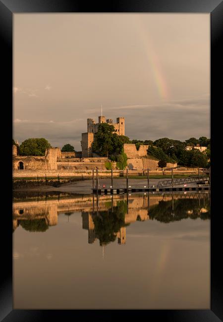 Rochester Rainbow Reflection Framed Print by Chris Pickett