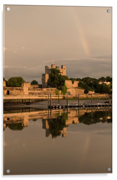 Rochester Rainbow Reflection Acrylic by Chris Pickett
