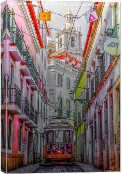 Lisbon Streets Canvas Print by henry harrison