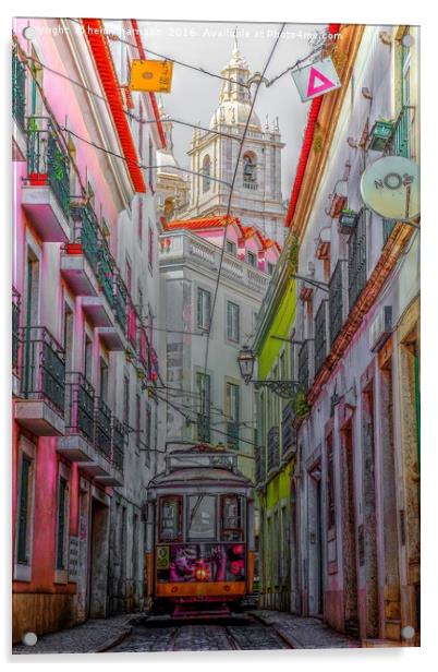 Lisbon Streets Acrylic by henry harrison