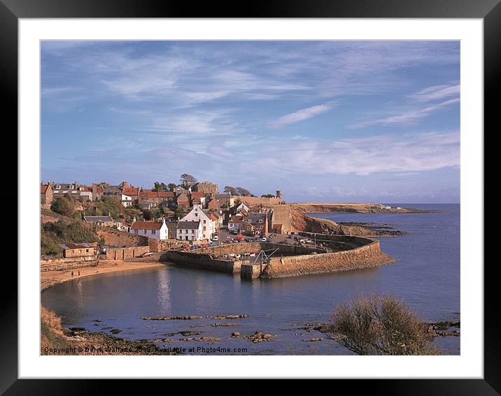 Crail Harbour Framed Mounted Print by Derek Wallace
