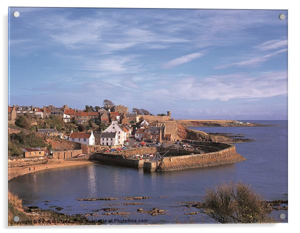 Crail Harbour Acrylic by Derek Wallace
