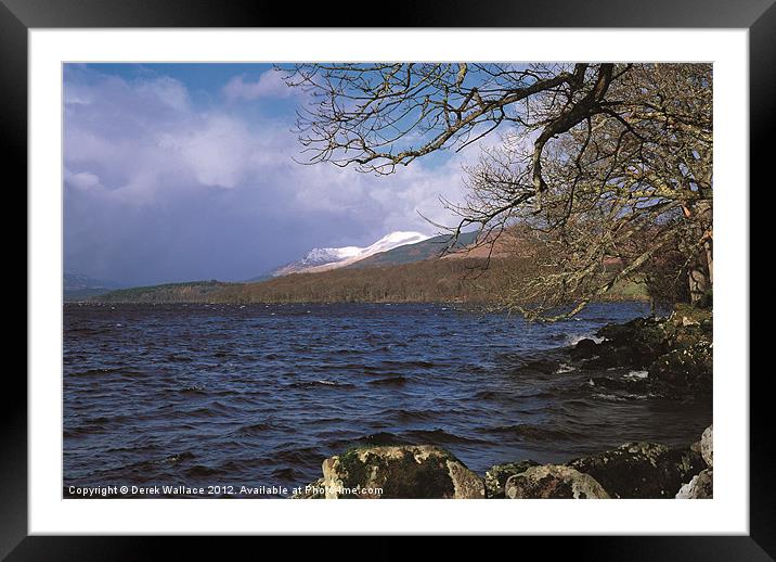 Loch Lomond Framed Mounted Print by Derek Wallace