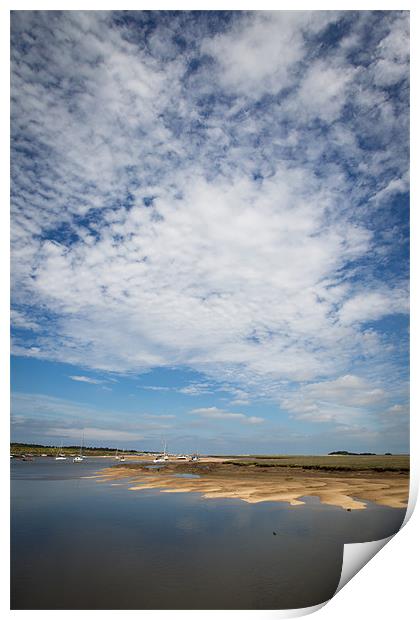 Wells harbour Print by Simon Wrigglesworth