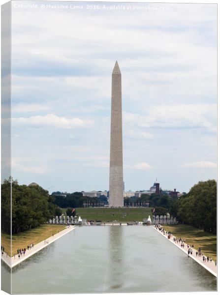the Washington monument Canvas Print by Massimo Lama
