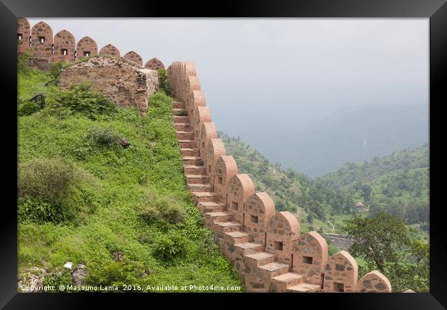 A landscape of Chittorgarh Fort, Rajasthan , India Framed Print by Massimo Lama