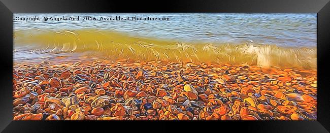 Pebbles. Framed Print by Angela Aird