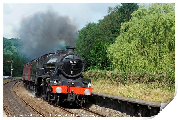 45690 Leander at Grindleford Print by David Birchall