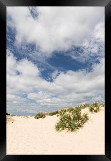 Dunes Framed Print by Simon Wrigglesworth