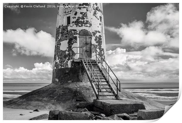 Talacre Lighthouse Print by Kevin Clelland