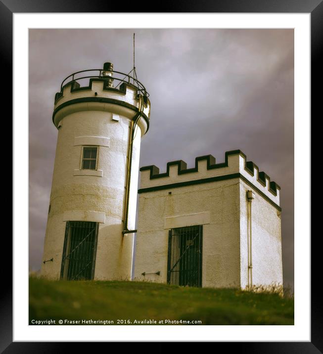 Elie Lighthouse Framed Mounted Print by Fraser Hetherington