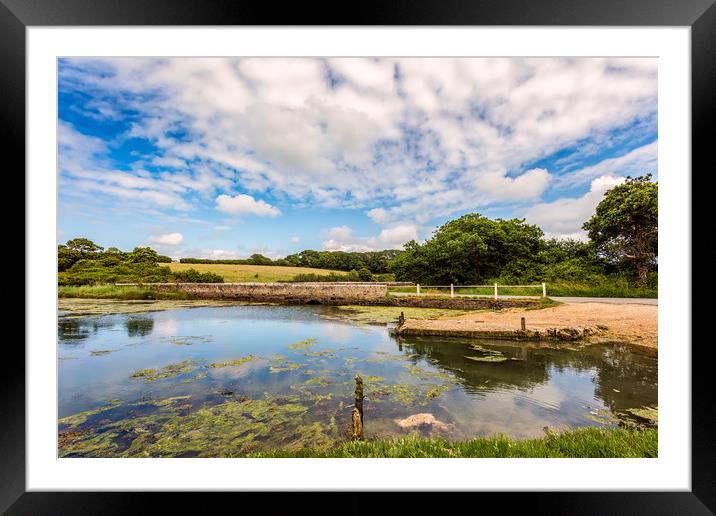 Causeway Newtown Isle Of Wight Framed Mounted Print by Wight Landscapes