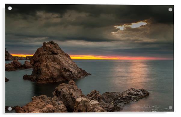 Tossa de mar Sunrise Acrylic by Paul Andrews