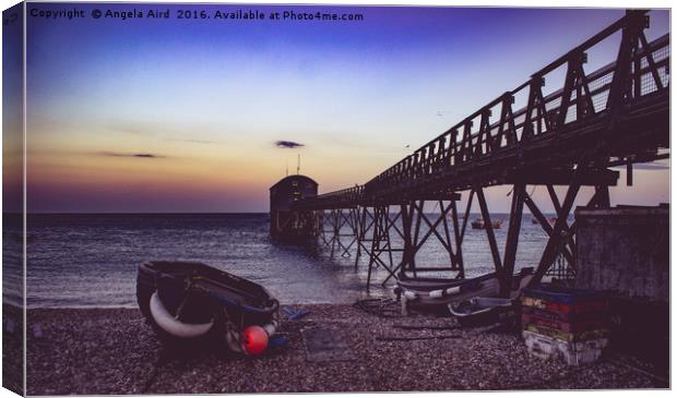  Selsey Lifeboat Station.  Canvas Print by Angela Aird