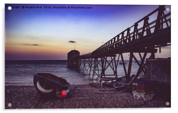  Selsey Lifeboat Station.  Acrylic by Angela Aird