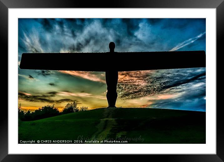 Angel of the North Framed Mounted Print by CHRIS ANDERSON