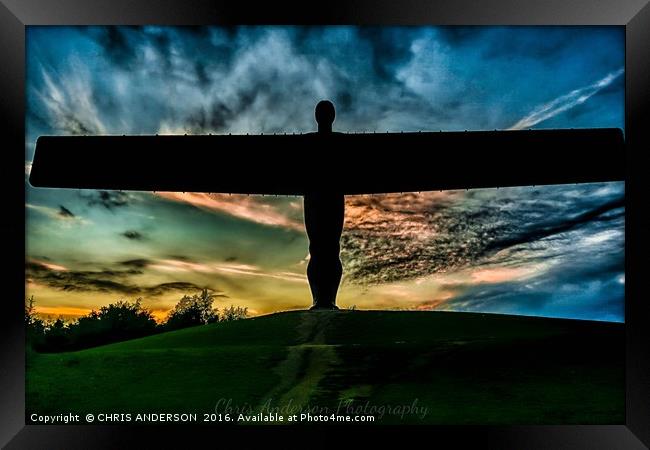 Angel of the North Framed Print by CHRIS ANDERSON