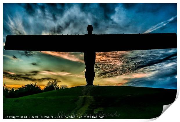Angel of the North Print by CHRIS ANDERSON