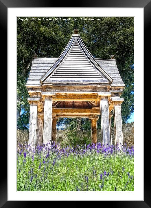 Lavender Folly Framed Mounted Print by John Edwards