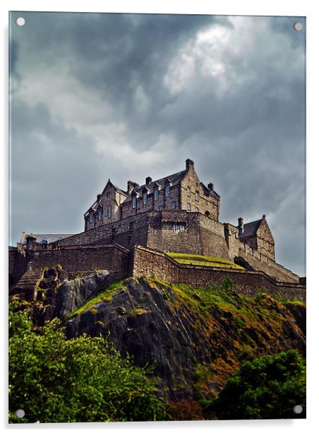 Edinburgh Castle, Scotland. Acrylic by Aj’s Images