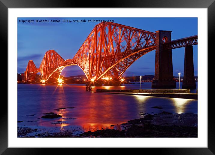 BRIGHT STEEL. Framed Mounted Print by andrew saxton