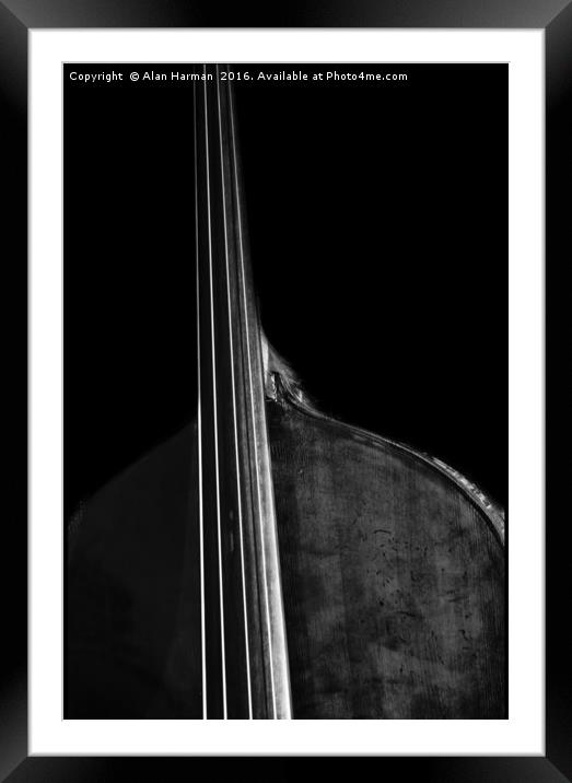 Bass 5 Framed Mounted Print by Alan Harman