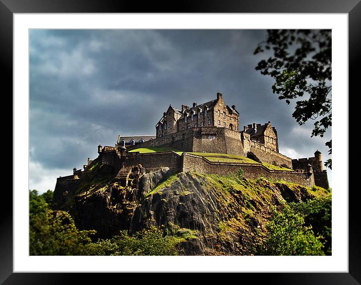 Edinburgh Castle, Scotland. Framed Mounted Print by Aj’s Images