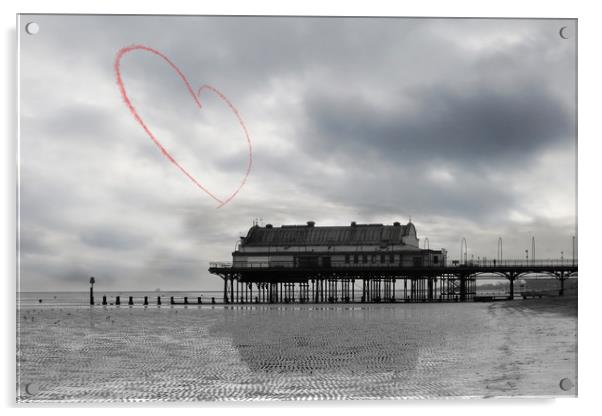 Reds Love Cleethorpes Acrylic by J Biggadike