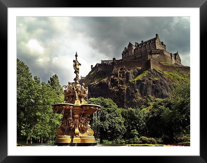The Ross Fountain, Edinburgh. Framed Mounted Print by Aj’s Images