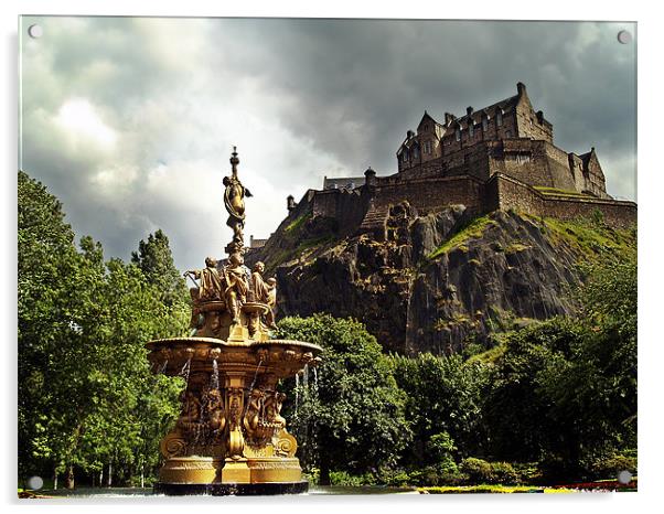 The Ross Fountain, Edinburgh. Acrylic by Aj’s Images