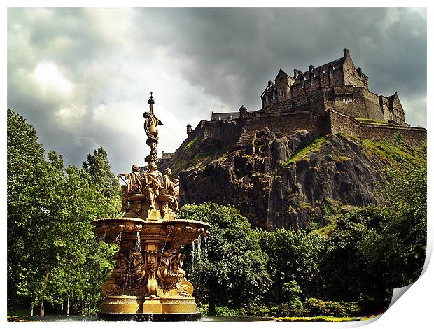 The Ross Fountain, Edinburgh. Print by Aj’s Images