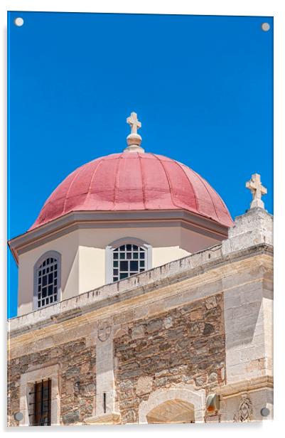 Dome of Saint George Church in Lerapetra Acrylic by Antony McAulay