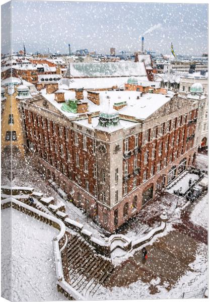 Helsingborg Winter Canvas Print by Antony McAulay