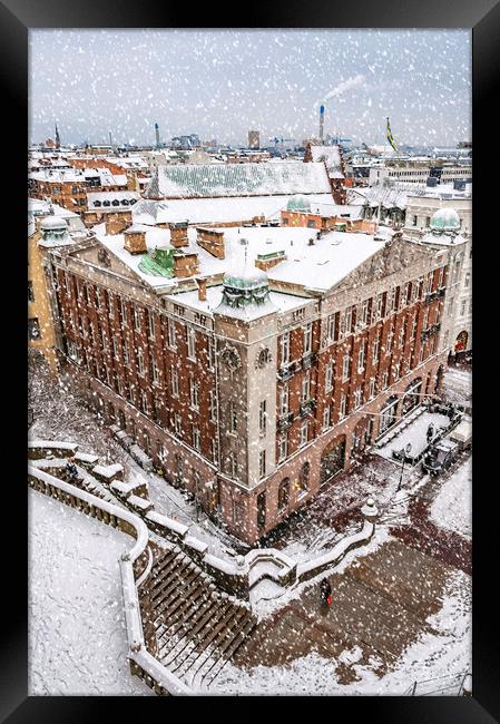 Helsingborg Winter Framed Print by Antony McAulay
