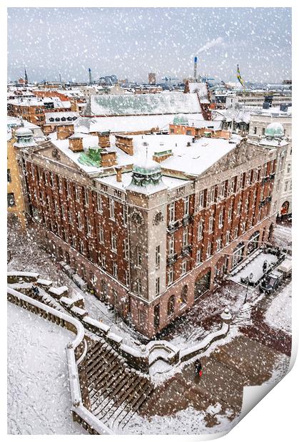 Helsingborg Winter Print by Antony McAulay