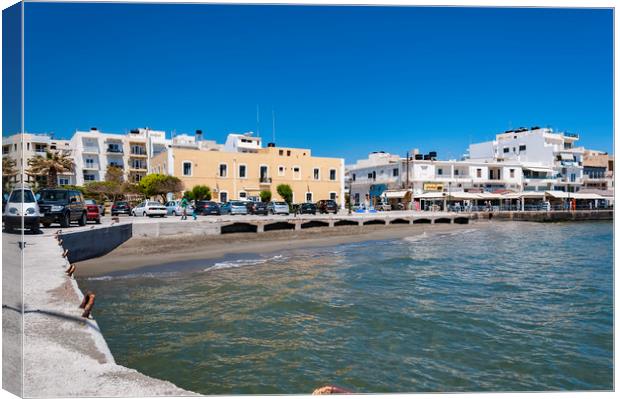 Lerapetra Town Coast Canvas Print by Antony McAulay