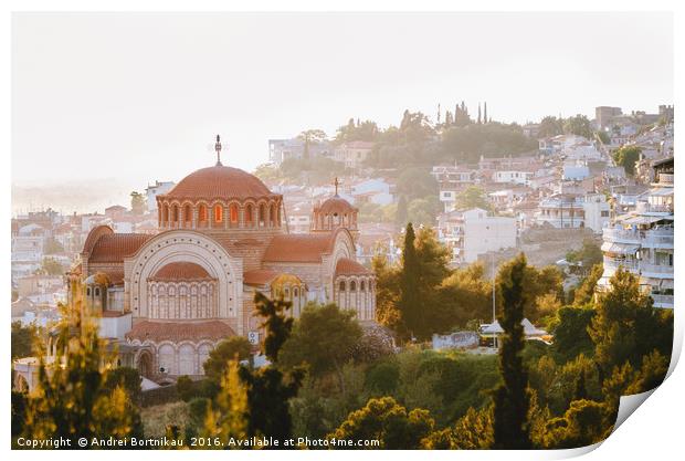 View of the Thessaloniki city, Greece Print by Andrei Bortnikau