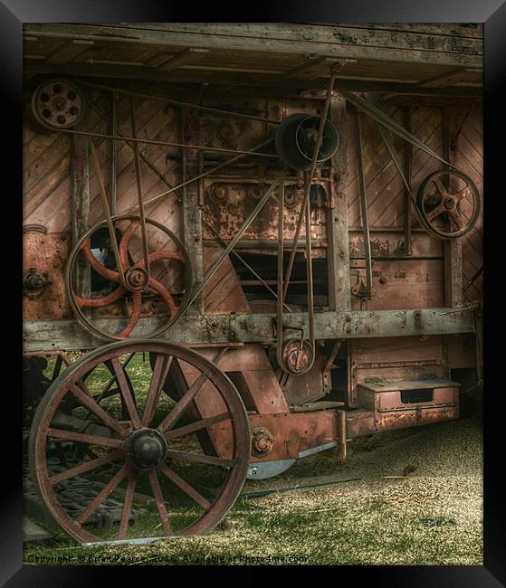 Old Farm Machinery Framed Print by Brian Pearce