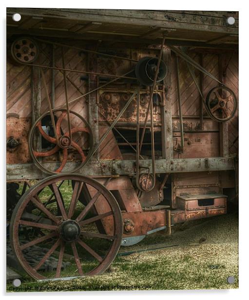 Old Farm Machinery Acrylic by Brian Pearce