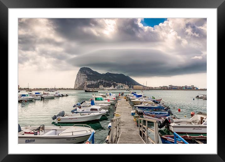 Rock Of Gibraltar Framed Mounted Print by Wight Landscapes