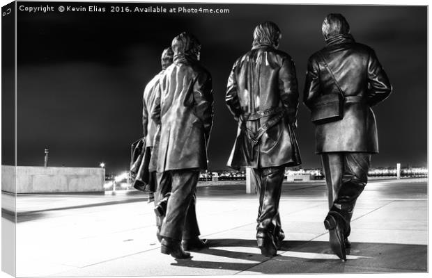 Iconic Beatles Monument, Liverpool's Pride Canvas Print by Kevin Elias