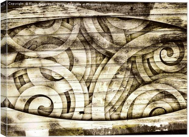 Wood Spirit Effect Monochrome  Canvas Print by Florin Birjoveanu