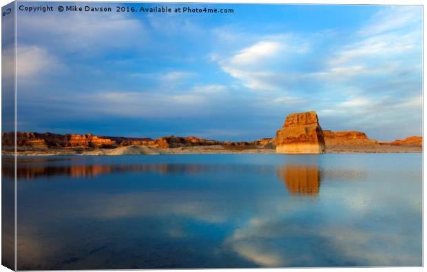 Last Light over Lake Powell Canvas Print by Mike Dawson