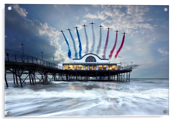 Reds Over The Pier Acrylic by J Biggadike